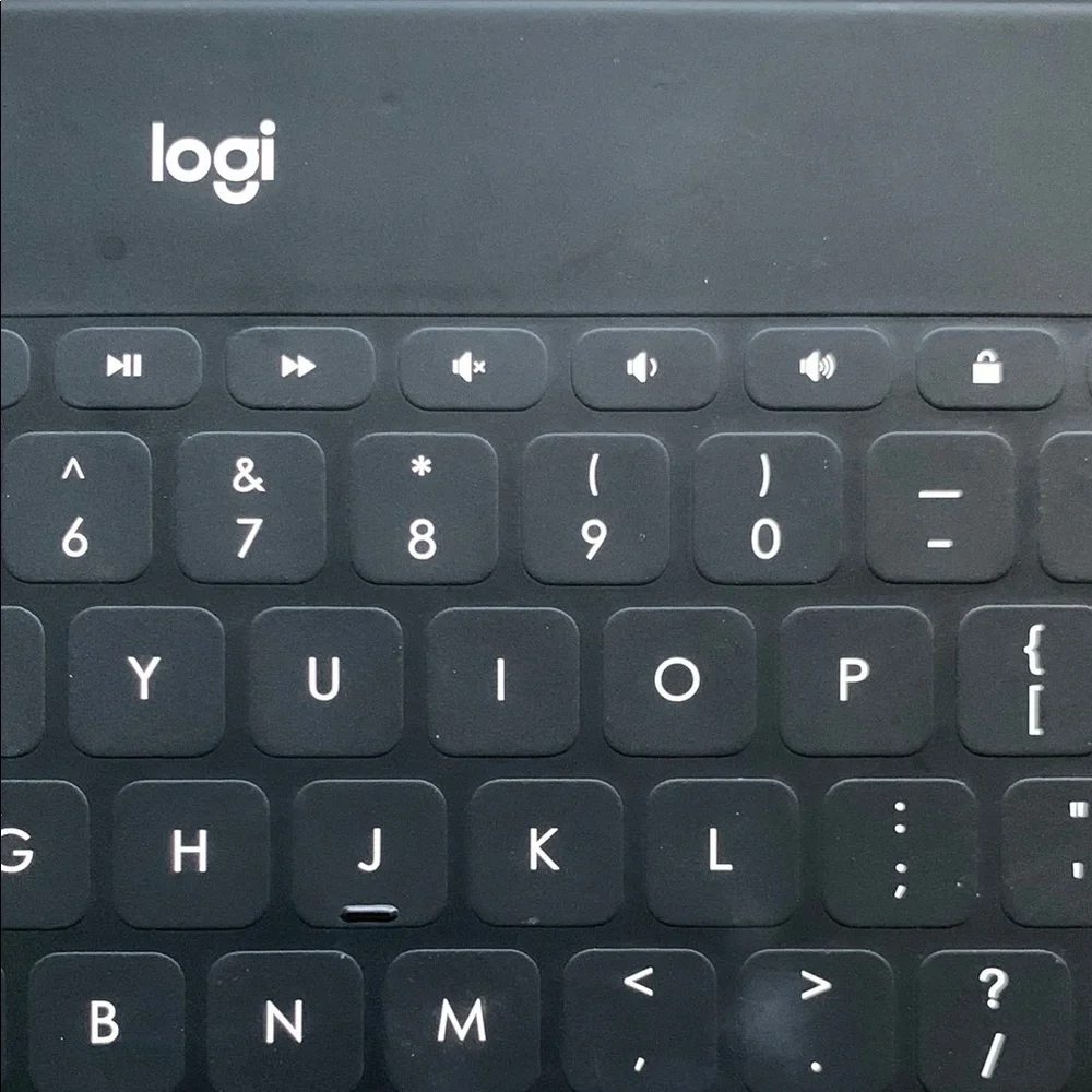Logitech Black Tablet Keyboard with Multi-Device Connectivity